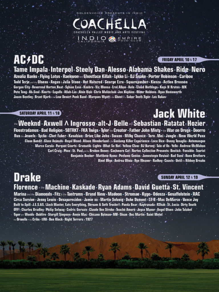 Coachella 2015 line-up