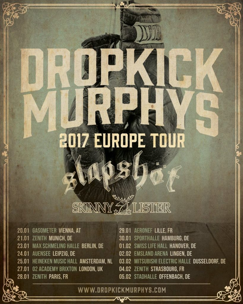 Dropkick Murphys European Tour 2017