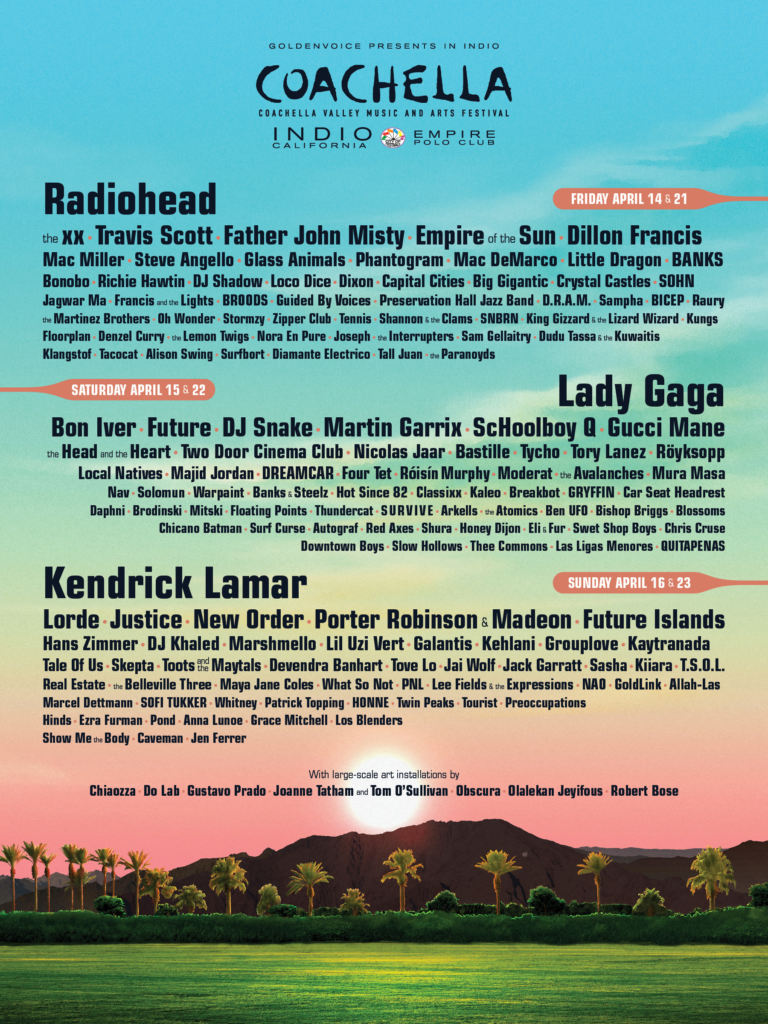 Coachella 2017 - Lineup