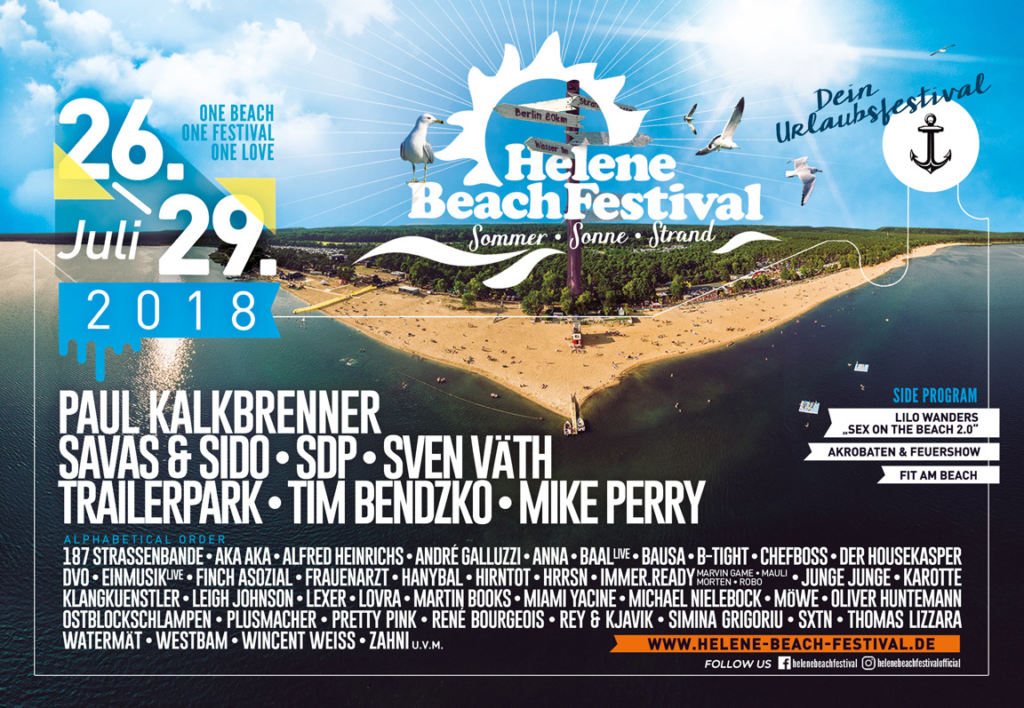 Helene Beach Festival 2018 - Lineup