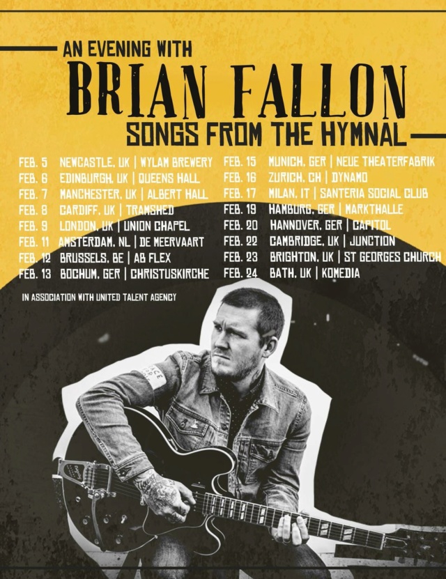 Brian Fallon Kommt 2019 Auf Solo Akkustik Tour Ab Heute Gibt Es Tickets Common Tales