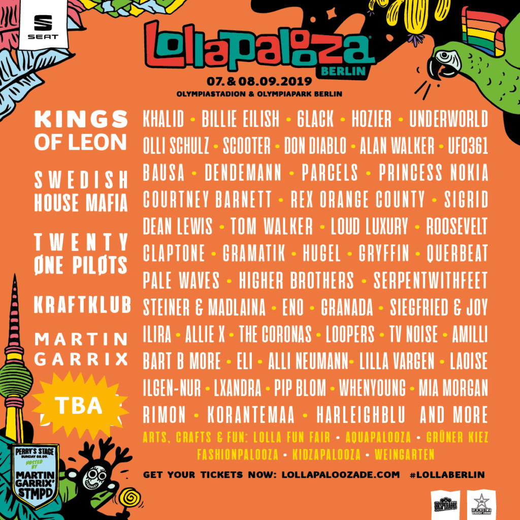 Lollapalooza Berlin 2019 - Lineup