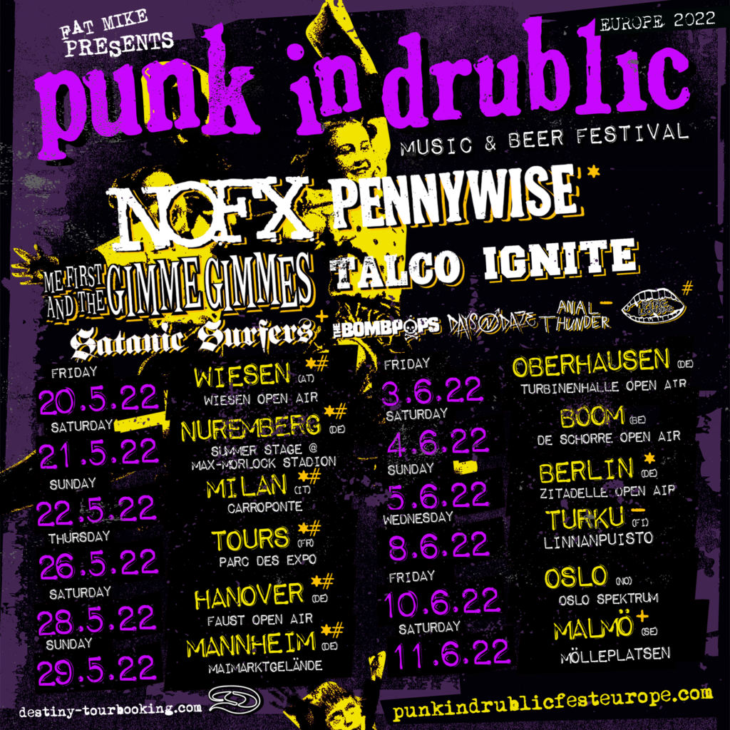 Punk in Drublic Europe 2022 - Lineup