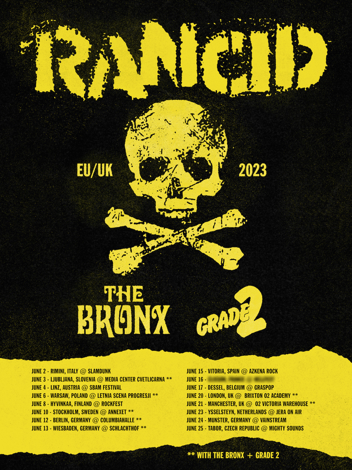 RANCID - Europatournee 2023