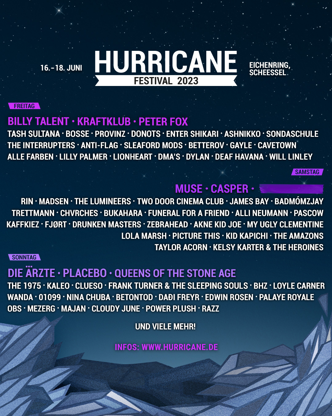 Hurricane-Festival 2023 - Lineup