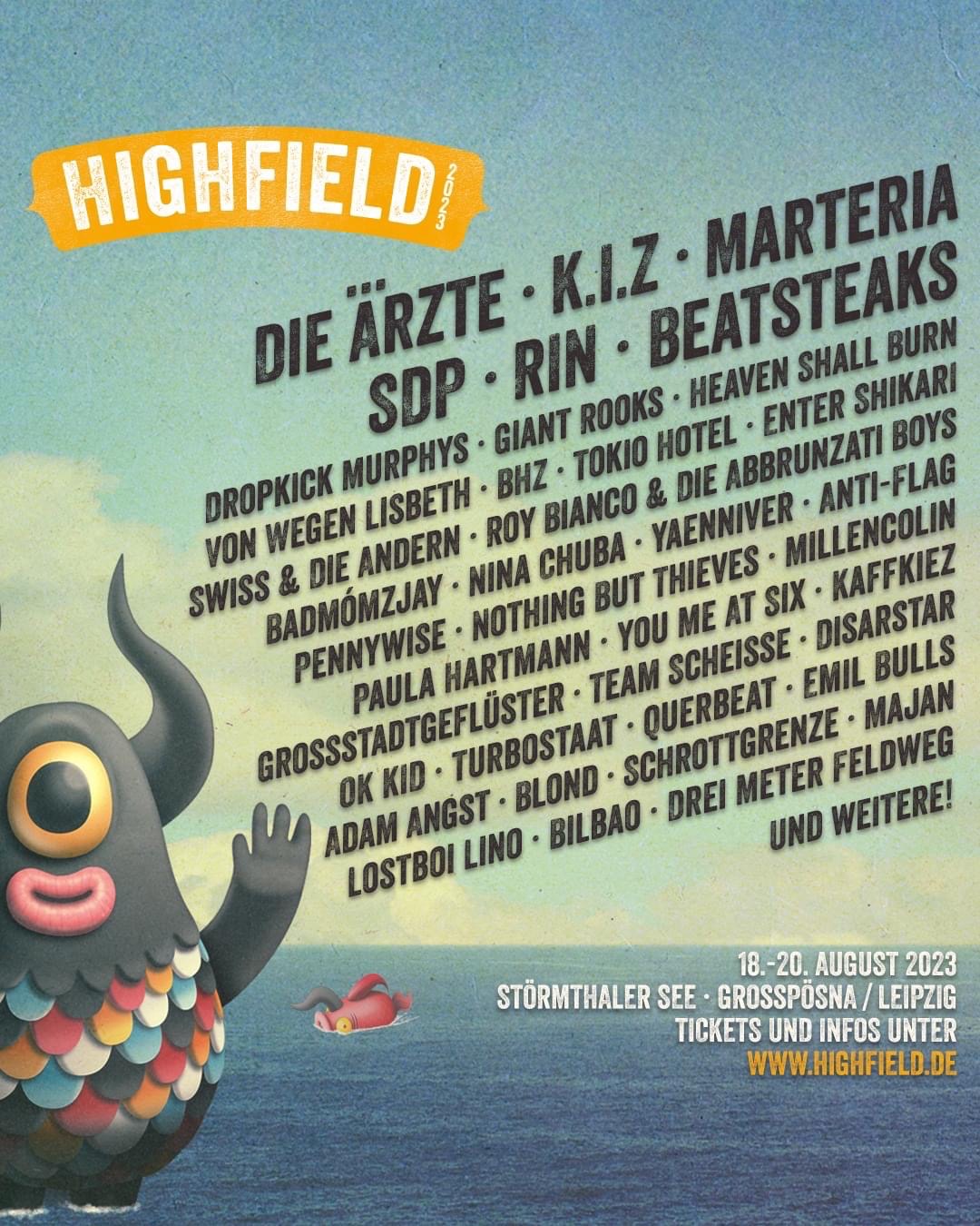 Highfield Festival 2023 - Lineup-Poster